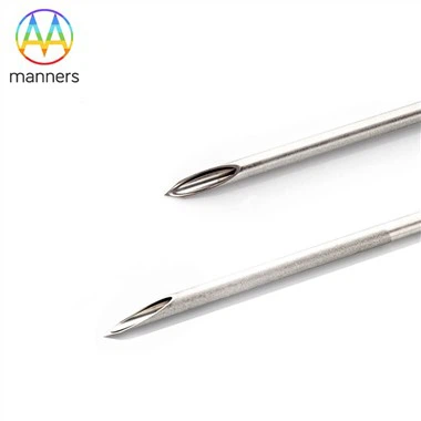 Echogenic cannula nálar