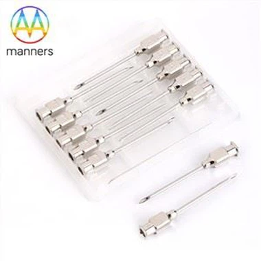 Dýrasprautunál úr dýralækni úr ryðfríu stáli með koparhólfi